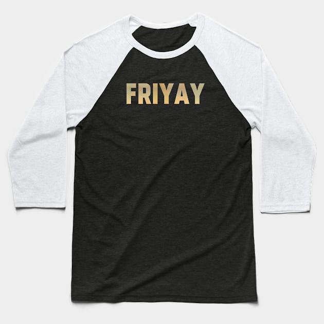 FriYay Baseball T-Shirt by Kaijester